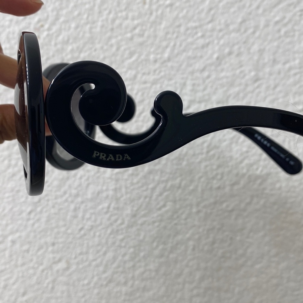 Prada Baroque Swirl Glasses in Black